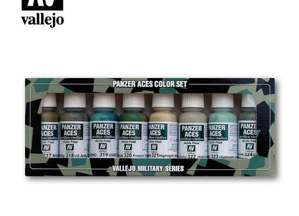 Gamers Guild AZ Vallejo Vallejo Panzer Aces Set: 70.126 Allied Tank Crew Uniforms HobbyTyme