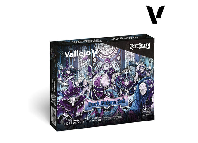 Gamers Guild AZ Vallejo Vallejo: Squidmar Miniatures Paint - Dark Future Paint Set AGD