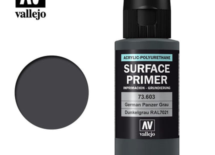 Gamers Guild AZ Vallejo Vallejo: Surface Primer 73.603 German Panzer Grey 60ml HobbyTyme