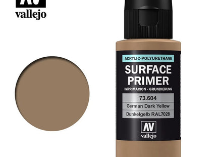 Gamers Guild AZ Vallejo Vallejo: Surface Primer 73.604 German Dark Yellow 60ml HobbyTyme