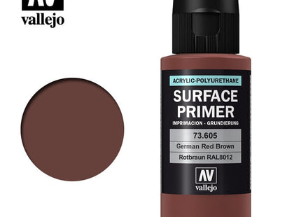 Gamers Guild AZ Vallejo Vallejo: Surface Primer 73.605 German Red Brown 60ml HobbyTyme