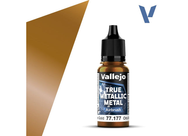 Gamers Guild AZ Vallejo Vallejo True Metallic Metal (Airbrush): Arcane Gold (18 ml) (Pre-Order) AGD