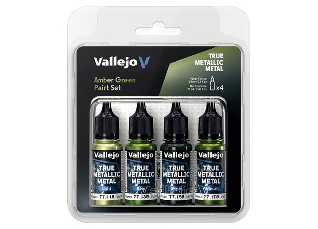 Gamers Guild AZ Vallejo Vallejo: True Metallic Metal - Amber Green Color Set (Pre-Order) ACD Distribution