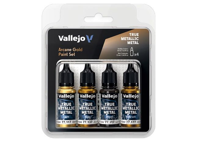 Gamers Guild AZ Vallejo Vallejo: True Metallic Metal - Arcane Gold Color Set (Pre-Order) ACD Distribution