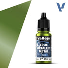 Gamers Guild AZ Vallejo Vallejo True Metallic Metal (Base): Amber Green (18 ml) (Pre-Order) AGD