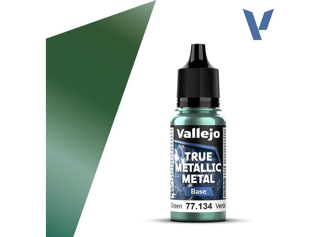 Gamers Guild AZ Vallejo Vallejo True Metallic Metal (Base): Dusken Green (18 ml) (Pre-Order) AGD
