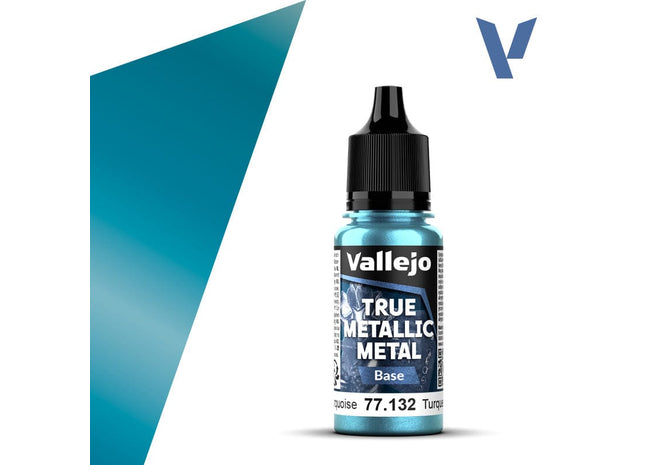 Gamers Guild AZ Vallejo Vallejo True Metallic Metal (Base): Hydra Turquoise (18 ml) (Pre-Order) AGD
