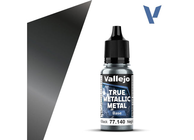 Gamers Guild AZ Vallejo Vallejo True Metallic Metal (Base): Obsidian Black (18 ml) (Pre-Order) AGD