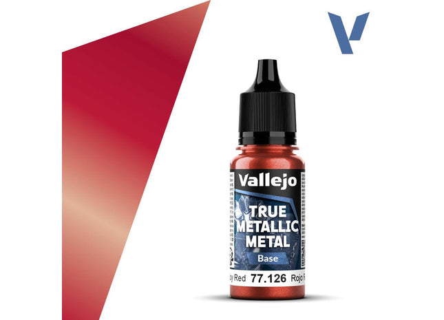 Gamers Guild AZ Vallejo Vallejo True Metallic Metal (Base): Ruby Red (18 ml) (Pre-Order) AGD