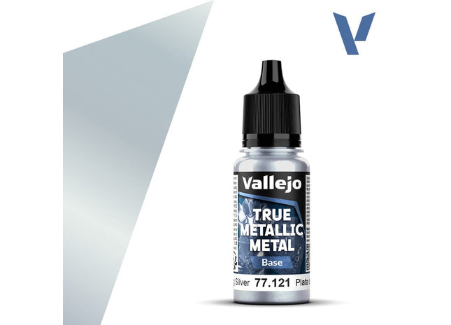 Gamers Guild AZ Vallejo Vallejo True Metallic Metal (Base): Sterling Silver (18 ml) (Pre-Order) AGD