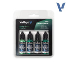 Gamers Guild AZ Vallejo Vallejo True Metallic Metal: Dusken Green (4 Color Set) (Pre-Order) AGD