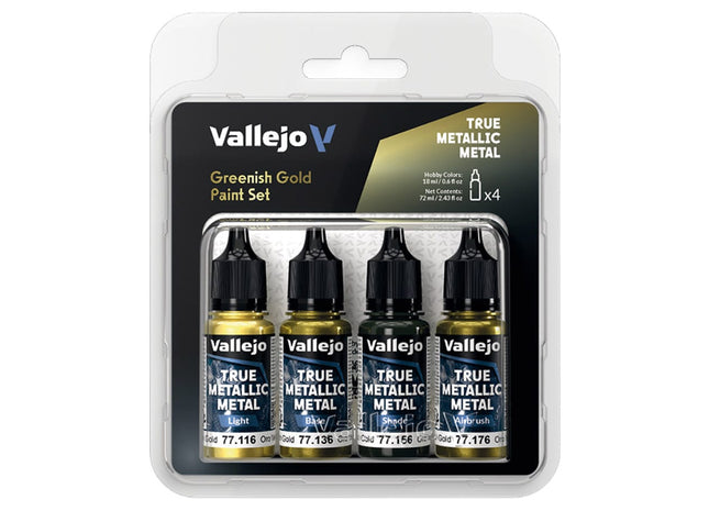 Gamers Guild AZ Vallejo Vallejo: True Metallic Metal - Greenish Gold Color Set (Pre-Order) ACD Distribution