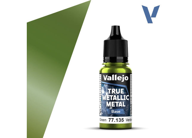 Gamers Guild AZ Vallejo Vallejo True Metallic Metal (Light): Amber Green (18 ml) (Pre-Order) AGD