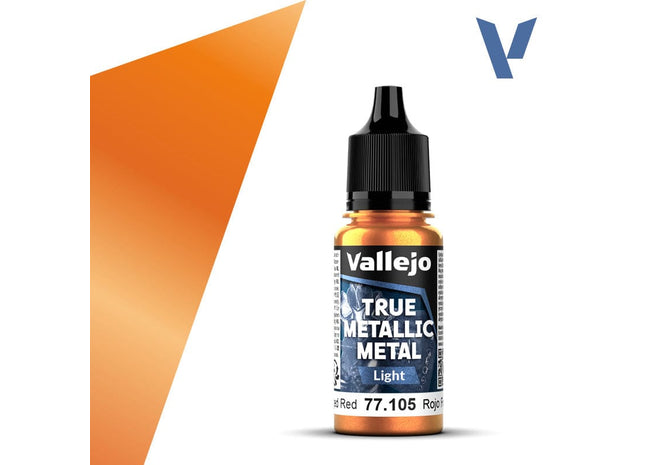Gamers Guild AZ Vallejo Vallejo True Metallic Metal (Light): Forged Red (18 ml) (Pre-Order) AGD
