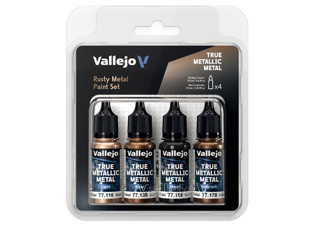 Gamers Guild AZ Vallejo Vallejo: True Metallic Metal - Rusty Metal Color Set (Pre-Order) ACD Distribution