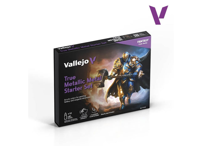 Gamers Guild AZ Vallejo Vallejo: True Metallic Metal - Starter Set (Pre-Order) AGD
