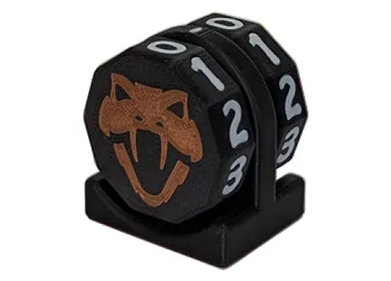 Gamers Guild AZ Viper Sleeves Viper Copperhead Life Counter – Black w/ White Viper Sleeves