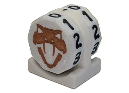 Gamers Guild AZ Viper Sleeves Viper Copperhead Life Counter – White w/ Black Viper Sleeves