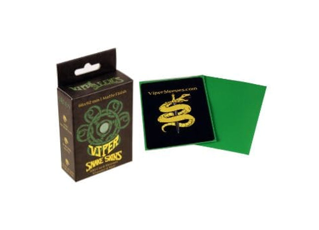 Gamers Guild AZ Viper Sleeves Viper Snakeskins: Green Matte Standard (100ct) Viper Sleeves