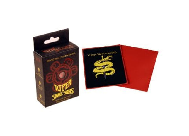 Gamers Guild AZ Viper Sleeves Viper Snakeskins: Red Matte Standard (100ct) Viper Sleeves