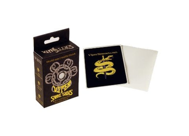 Gamers Guild AZ Viper Sleeves Viper Snakeskins: White Matte Standard (100ct) Viper Sleeves