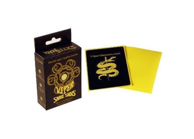 Gamers Guild AZ Viper Sleeves Viper Snakeskins: Yellow Matte Standard (100ct) Viper Sleeves