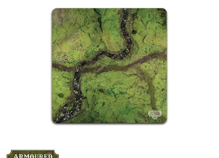 Gamers Guild AZ Warcradle Studios Armoured Clash: River Valley Mat 4ft x 4ft Occam Distribution