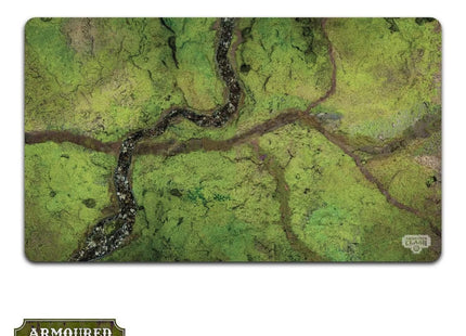 Gamers Guild AZ Warcradle Studios Armoured Clash: River Valley Mat 6ft x 4ft Occam Distribution