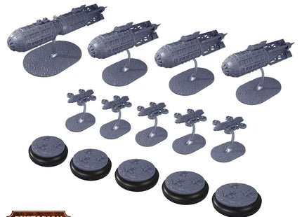 Gamers Guild AZ Warcradle Studios Dystopian Wars: Honourable Eclipse Company Battlefleet Set Occam Distribution