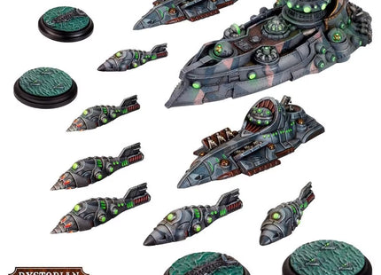 Gamers Guild AZ Warcradle Studios Dystopian Wars: Hypatia Battlefleet Set Occam Distribution