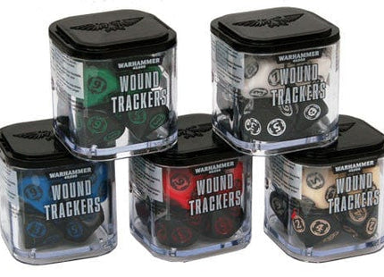 Gamers Guild AZ Warhammer 40,000 Warhammer: Wound Trackers (Black & Ivory) Games-Workshop