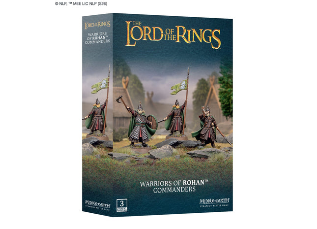 Gamers Guild AZ Warhammer 40K Middle-Earth Strategy Battle Game: Warriors of Rohan - Commanders (Pre-Order) Games-Workshop