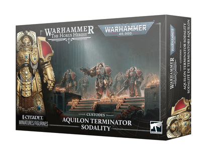 Gamers Guild AZ Warhammer 40K Warhammer 40k / Horus Heresy: Custodes - Aquilon Terminator Sodality (Pre-Order) Games-Workshop