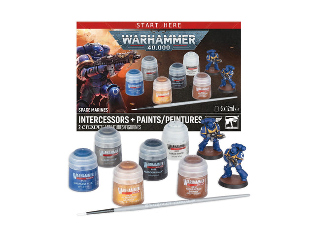 Gamers Guild AZ Warhammer 40K Warhammer 40K: Space Marines - Intercessors + Paints (Pre-Order) Games-Workshop