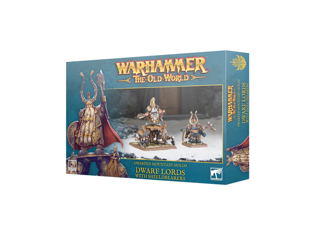 Gamers Guild AZ Warhammer The Old World Warhammer The Old World: Dwarf Lords With Shieldbearers Games-Workshop