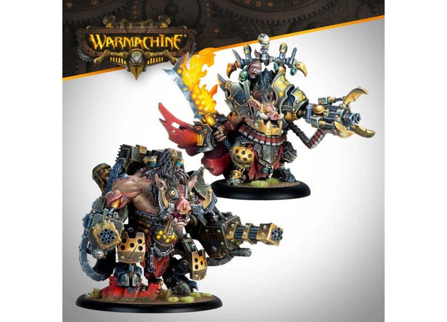 Gamers Guild AZ Warmachine Warmachine: Mercenary - Emperor Carver Ultimus Esquire III & War Boar MMD47  (Pre-Order)(Super Heavy Warjack) AGD