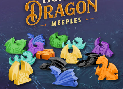 Gamers Guild AZ Weird Giraffe Games Hoard of Dragon Meeples (140x Meeples in 7 colors) (Pre-Order) ACD Distribution