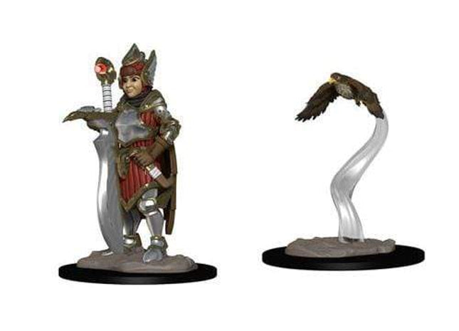 Gamers Guild AZ WizKids WZK73315 Wizkids Minis: Wardlings- Girl Fighter & Hunting Falcon Southern Hobby