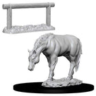 Gamers Guild AZ WizKids WZK73862 Wizkids Minis: Deep Cuts Wave 10- Horse & Hitch Southern Hobby