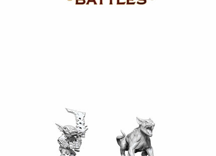 Gamers Guild AZ WizKids WZK90866: Pathfinder Battles Deep Cuts Unpainted Miniatures - Goblin Commando & Goblin Dog (Pre-Order) AGD