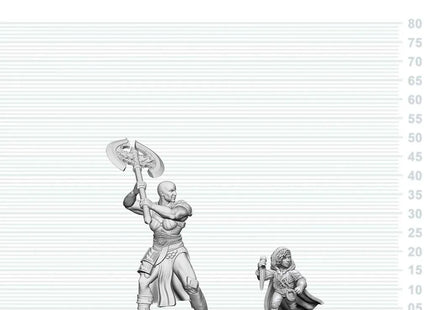 Gamers Guild AZ WizKids WZK90884 D&D Nolzur's Marvelous Miniatures: Goliath Barbarian & Halfling Rogue (Pre-Order) Southern Hobby