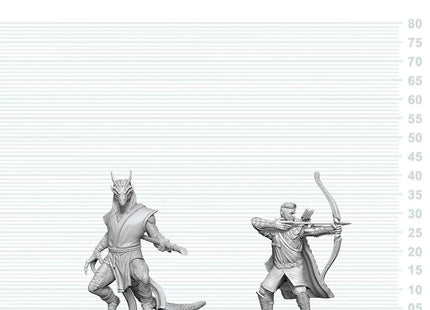 Gamers Guild AZ WizKids WZK90888 D&D Nolzur's Marvelous Miniatures: Elf Ranger & Dragonborn Monk (Pre-Order) Southern Hobby