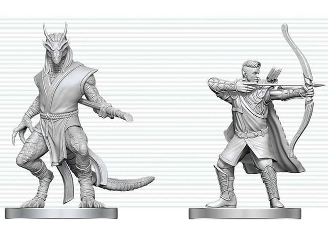 Gamers Guild AZ WizKids WZK90888 D&D Nolzur's Marvelous Miniatures: Elf Ranger & Dragonborn Monk (Pre-Order) Southern Hobby