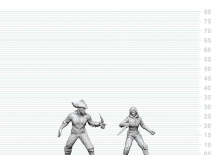 Gamers Guild AZ WizKids WZK90914: D&D Nolzur's Marvelous Miniatures: Bandit & Pirate (Pre-Order) AGD