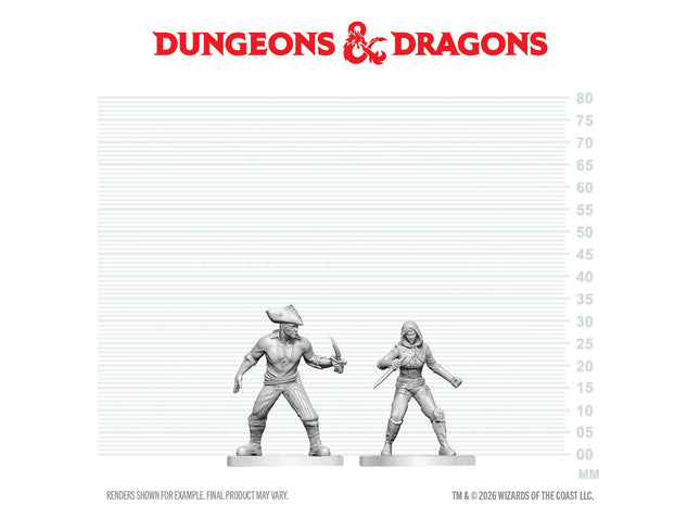 Gamers Guild AZ WizKids WZK90914: D&D Nolzur's Marvelous Miniatures: Bandit & Pirate (Pre-Order) AGD