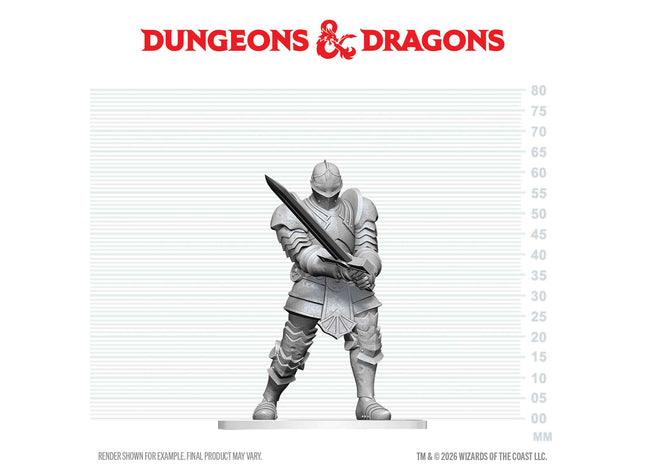 Gamers Guild AZ WizKids WZK90920: D&D Nolzur's Marvelous Miniatures: Red Knight Guardian Golem (Pre-Order) AGD