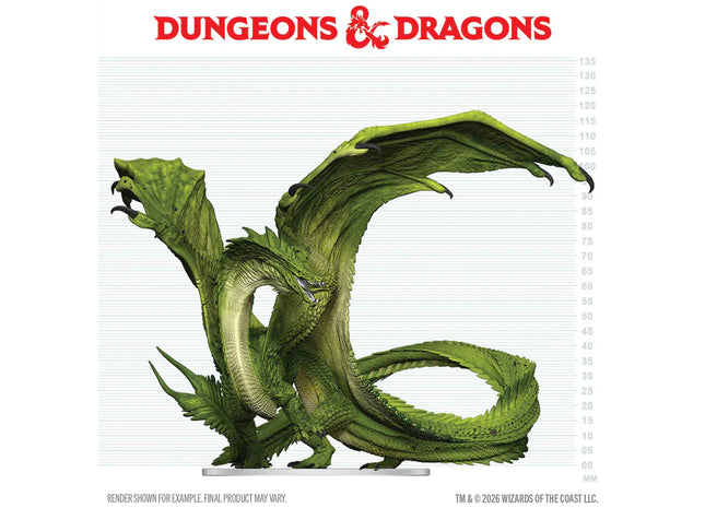 Gamers Guild AZ WizKids WZK96399 D&D Icons of the Realms: Adult Green Dragon Deceiver - Pre-Painted (Pre-Order) Southern Hobby