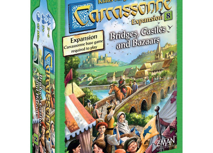 Gamers Guild AZ Z-Man Games Carcassonne: Expansion 8 - Bridges, Castles, and Bazaars Asmodee