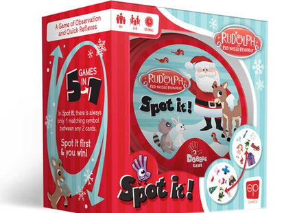 Gamers Guild AZ Zygomatic Spot It: Rudolph the Red-Nosed Reindeer USAopoly