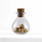 Gamers Guild AZ HYMGHO HYMGHO Dice: HY00404  - Unseelie Mini Metal RPG Dice Set - Gold HYMGHO